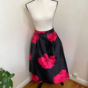 100% polyester floral skirt